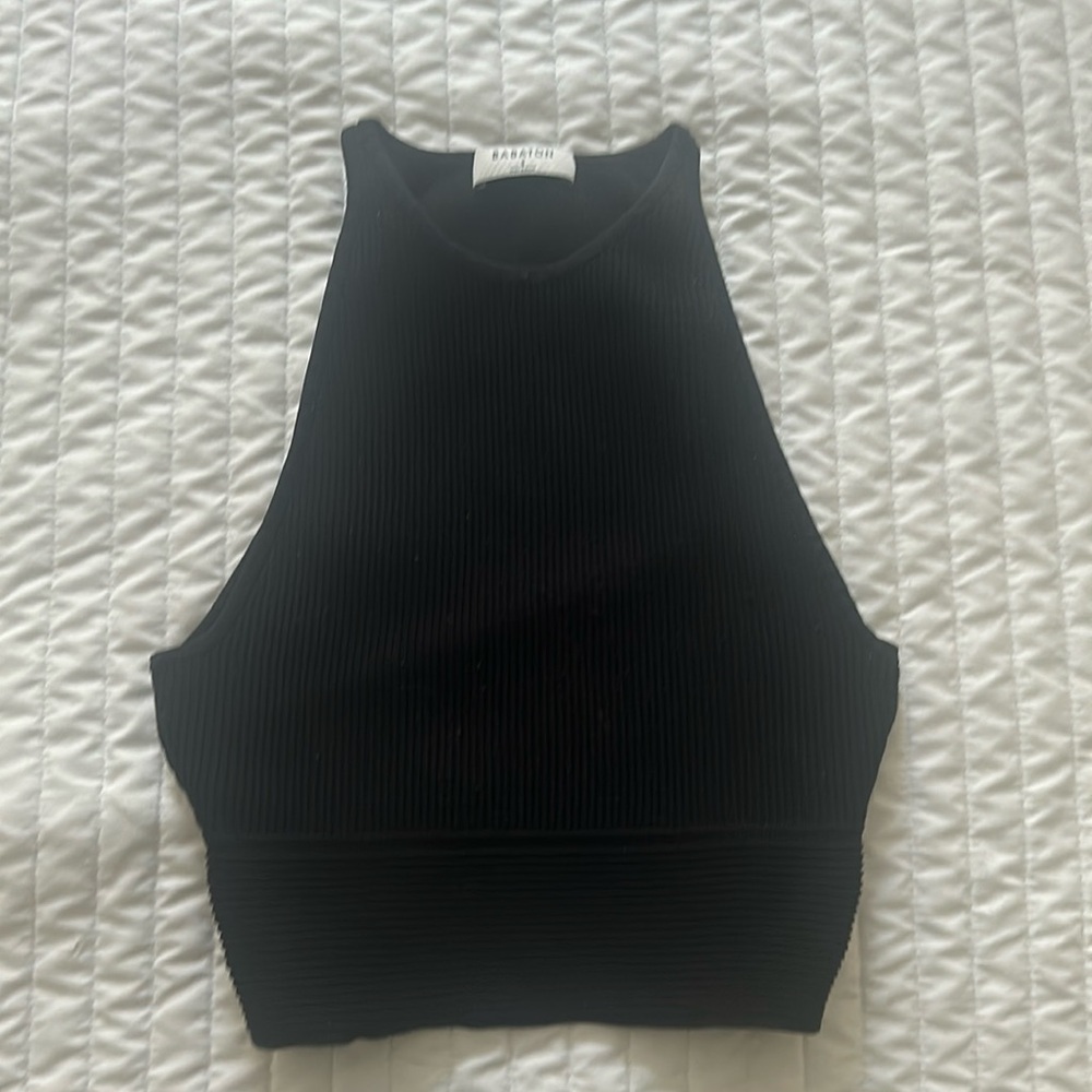ARITZIA Babaton Skulpt knit cropped tank